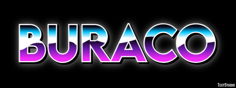 Buraco Text effect