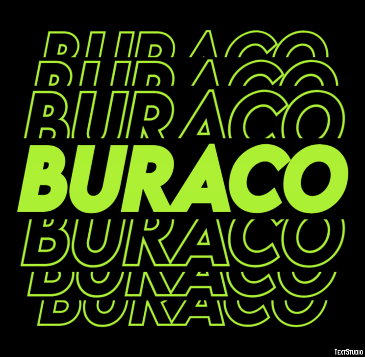 Buraco Text effect
