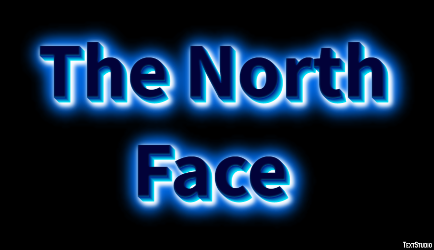 The North Face Tekst effect