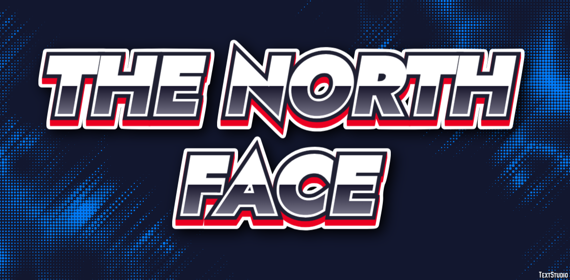The North Face Tekst effect
