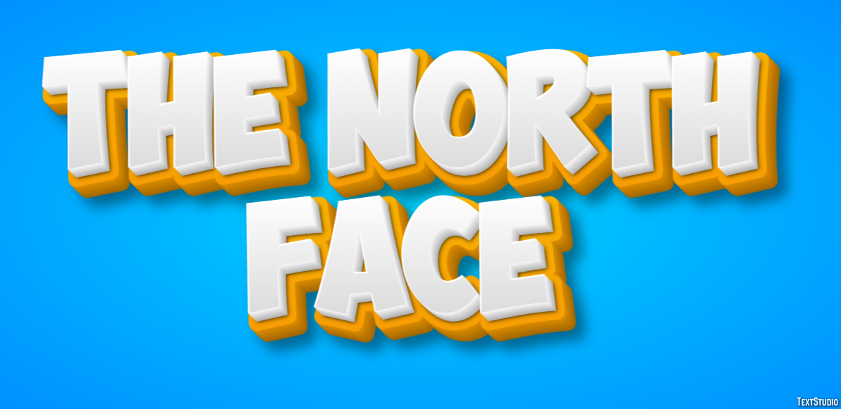 The North Face Efekt tekstowy