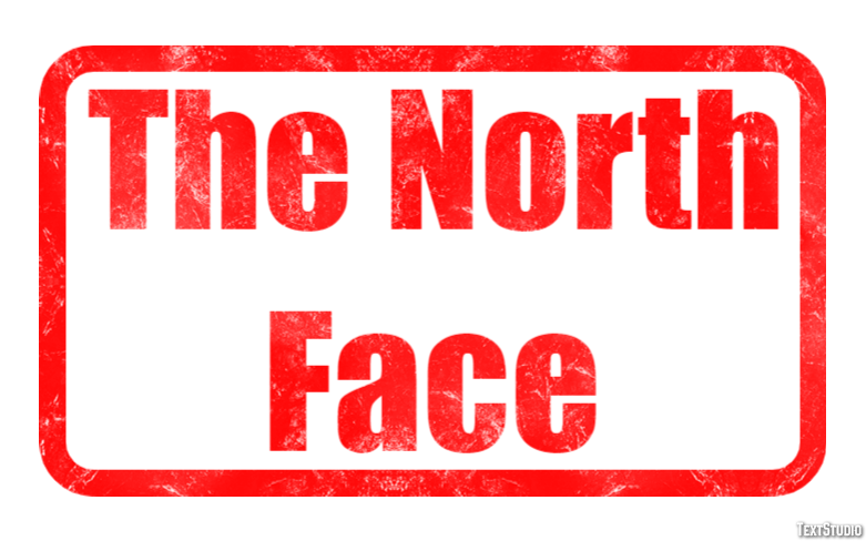 The North Face Tekst effect