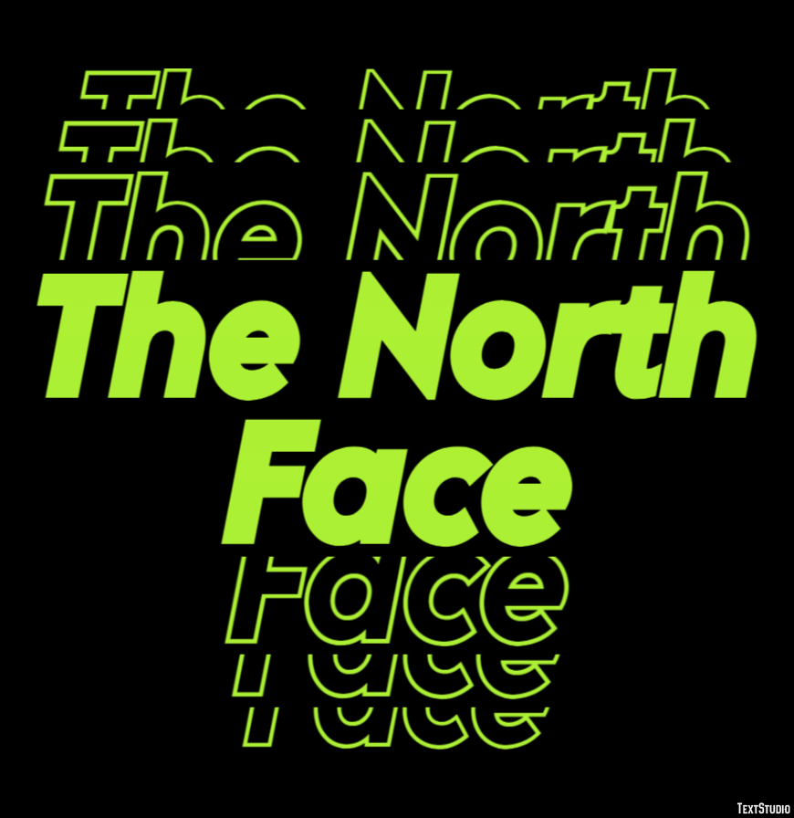 The North Face Tekst Effect