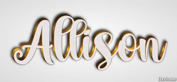 Allison Text Effect