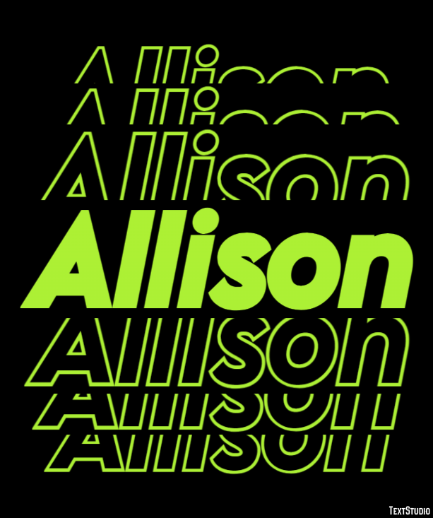 Allison Effetto testo