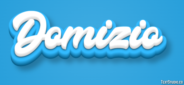 Domizio Effetto testo