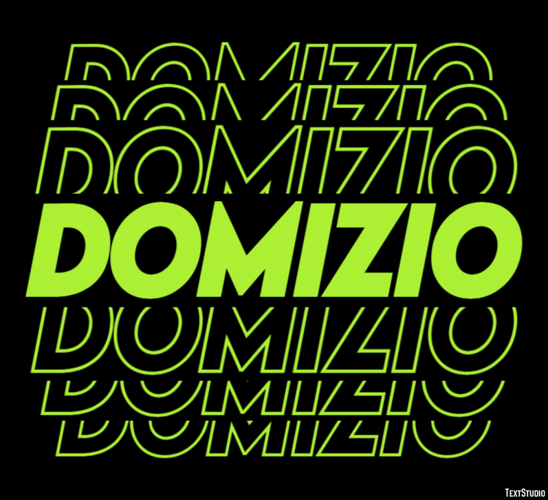 Domizio Effetto testo