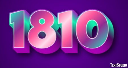 1810 Text Effect