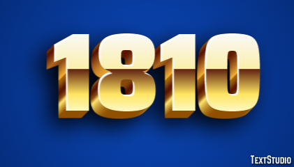 1810 Text Effect