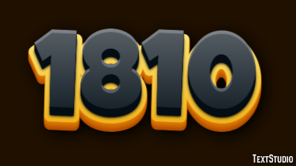 1810 Text Effect