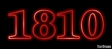1810 Text Effect