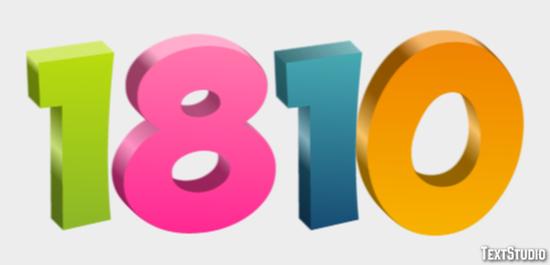1810 Text Effect