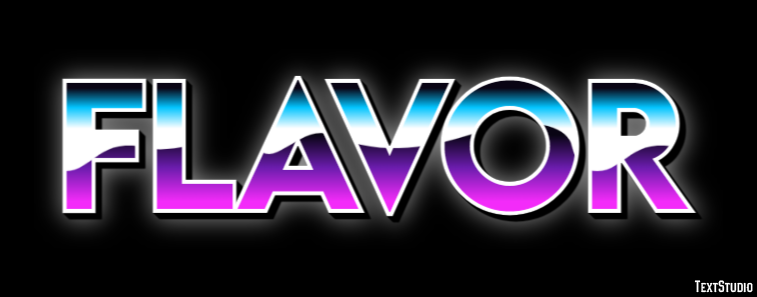Flavor Metin Efekti