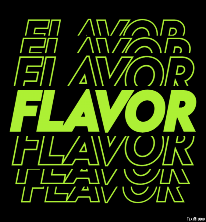 Flavor Metin Efekti