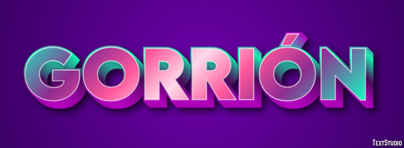 Gorrión テキスト効果