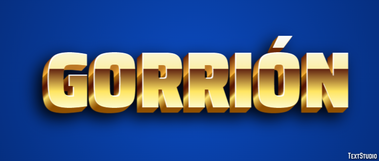Gorrión Текстовый эффект