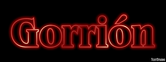 Gorrión Текстовый эффект