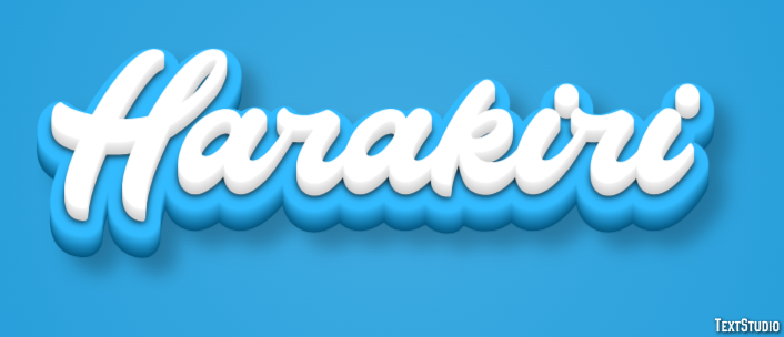 Harakiri Text Effect