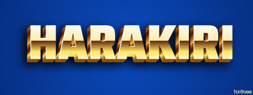 Harakiri Text Effect