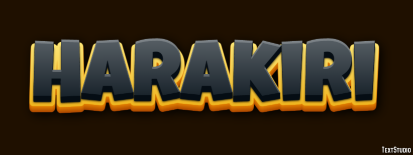 Harakiri Text Effect