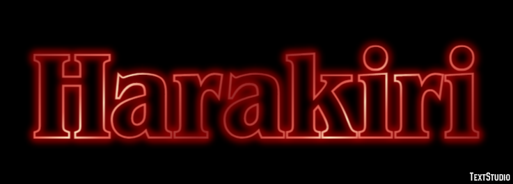 Harakiri Text effect