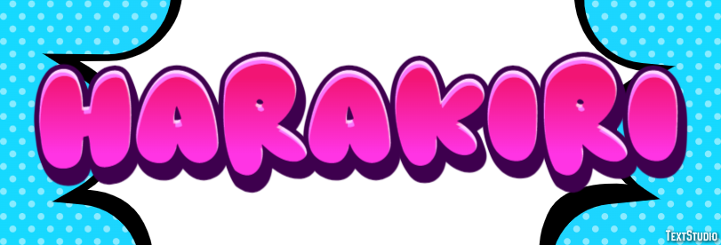 Harakiri Text effect