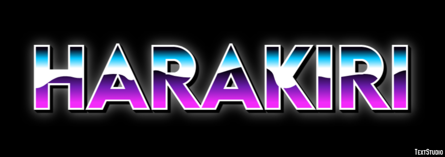 Harakiri Text Effect