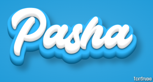 Pasha Text effect