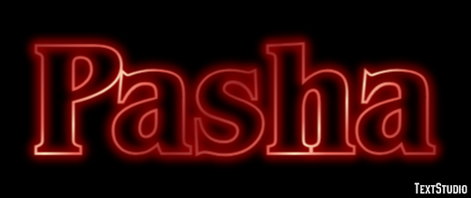 Pasha Text effect