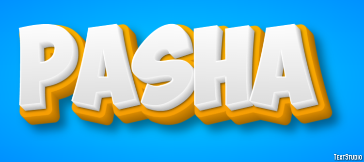 Pasha Text effect