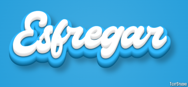 Esfregar Efecto de Texto