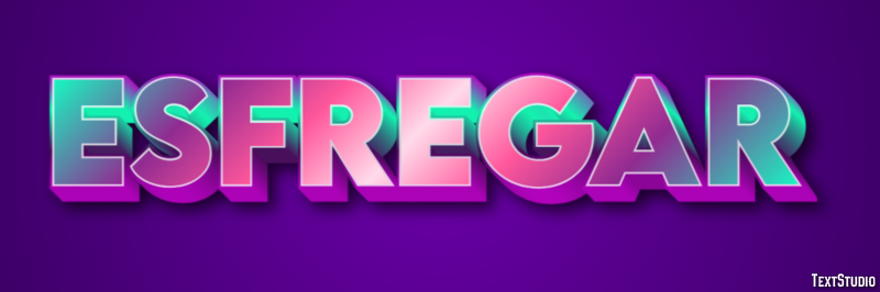 Esfregar Efecto de Texto