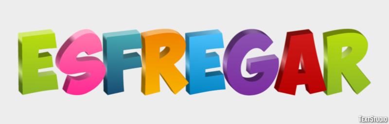 Esfregar Efecto de Texto