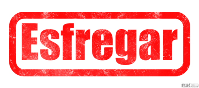 Esfregar Effetto testo