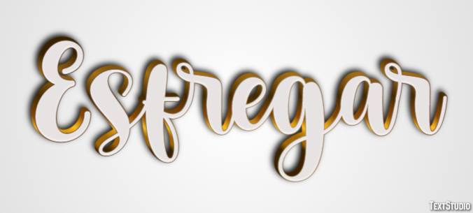 Esfregar Efecto de Texto