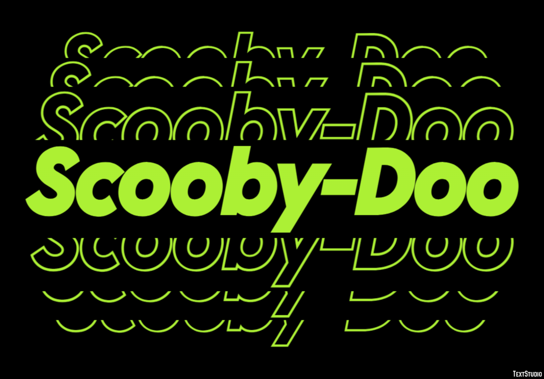 Scooby-Doo Text Effect