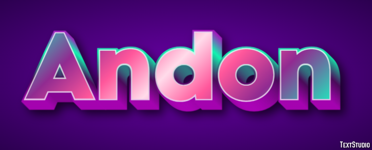 Andon Text Effect