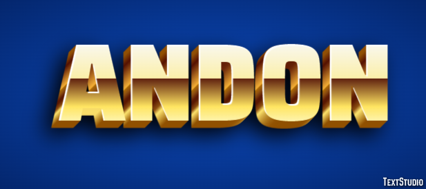 Andon Text effect