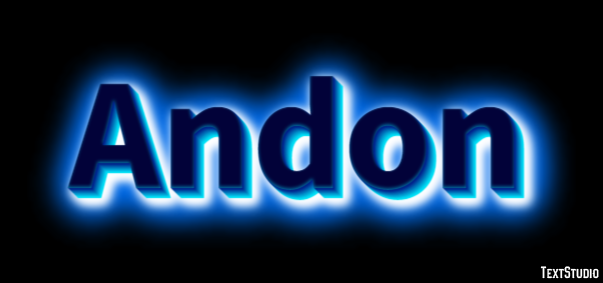 Andon テキスト効果