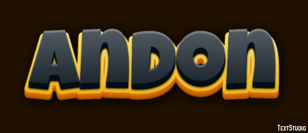 Andon Эффект текста