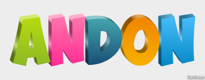 Andon Text Effect