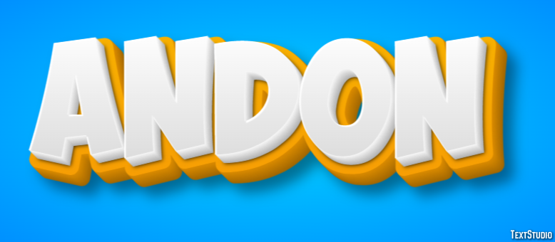 Andon Text effect