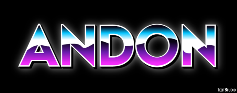 Andon Text effect