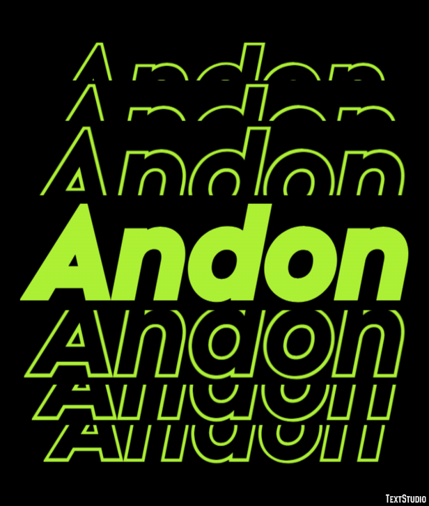 Andon Text Effect