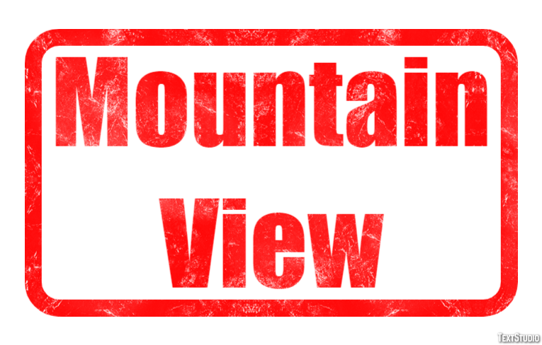 Mountain View Efekt tekstowy