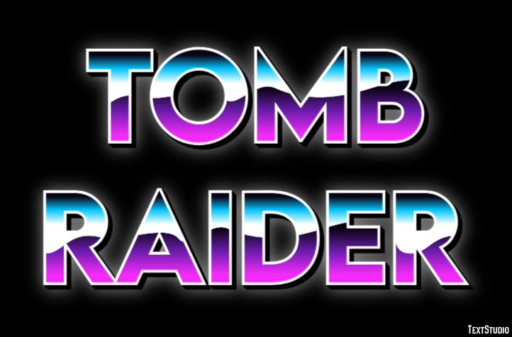 Tomb Raider Effetto testo