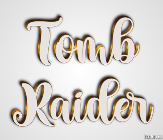 Tomb Raider Effetto testo
