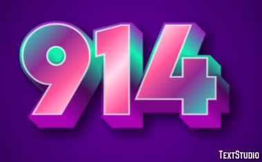 914 Text effect