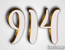 914 Text effect