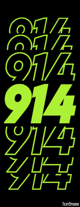 914 Text effect